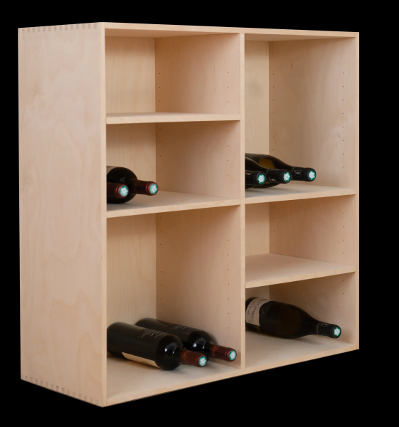 casier a bouteille de vin bois massif sur mesure